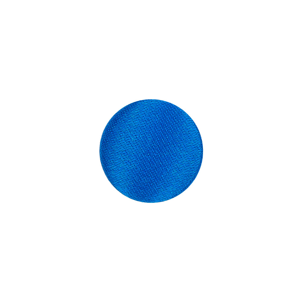 Mood Exclusive Princess Blue Silk Covered Button - 20L/12.5mm Mood Exclusive Princess Blue Silk Covered Button - 20L/12.5mm