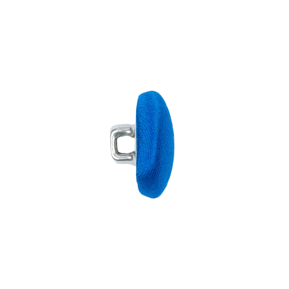 Mood Exclusive Princess Blue Silk Covered Button - 24L/15mm Mood Exclusive Princess Blue Silk Covered Button - 24L/15mm