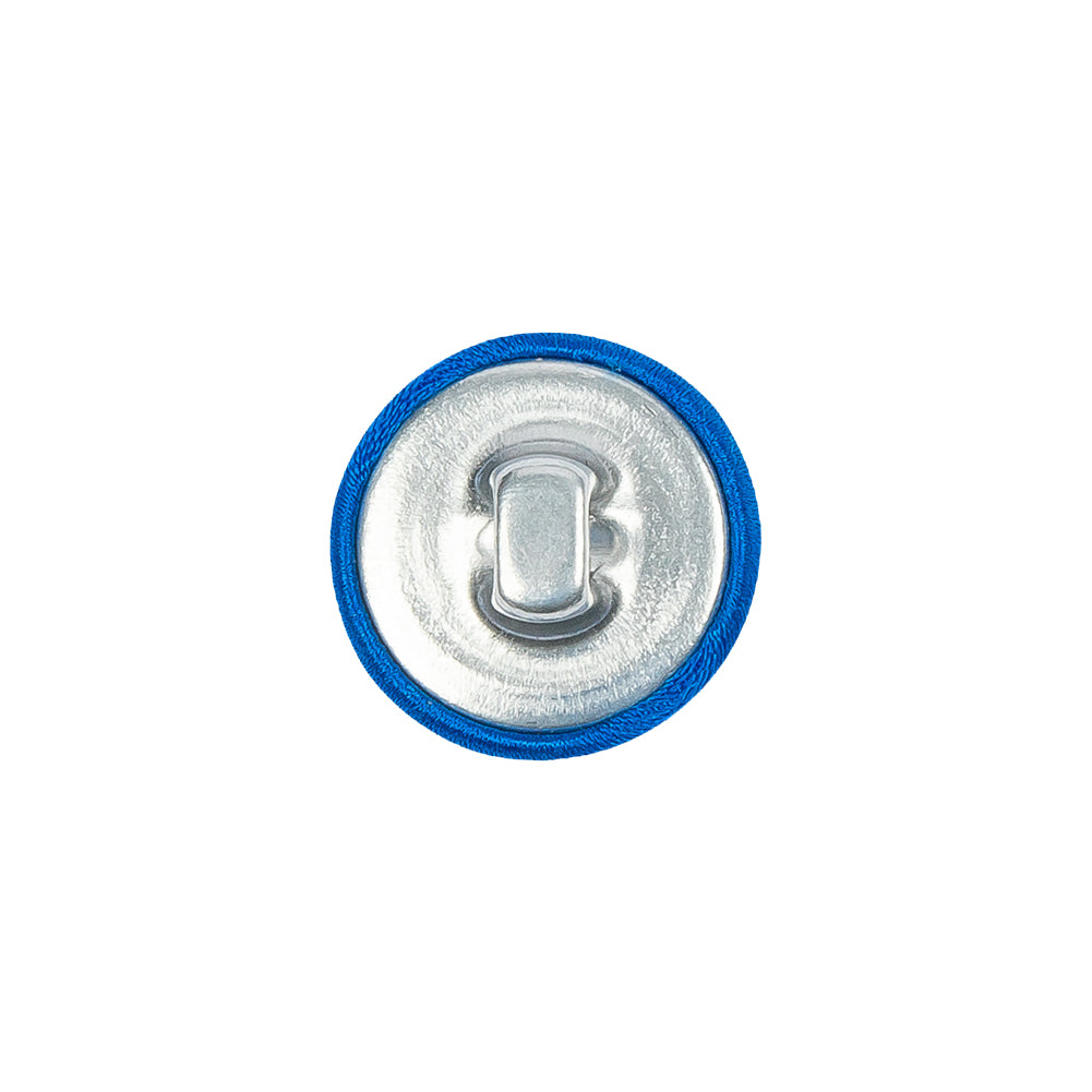 Mood Exclusive Princess Blue Silk Covered Button - 24L/15mm Mood Exclusive Princess Blue Silk Covered Button - 24L/15mm
