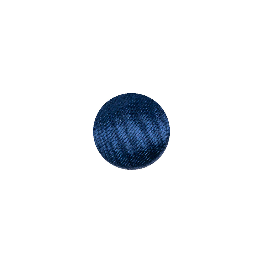 Mood Exclusive Estate Blue Silk Covered Button - 18L/11.5mm Mood Exclusive Estate Blue Silk Covered Button - 18L/11.5mm