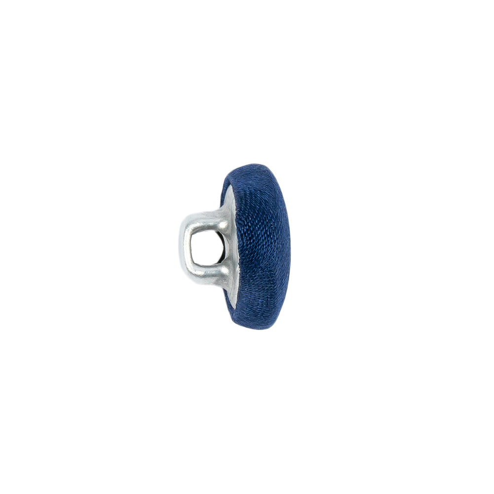 Mood Exclusive Estate Blue Silk Covered Button - 20L/12.5mm Mood Exclusive Estate Blue Silk Covered Button - 20L/12.5mm