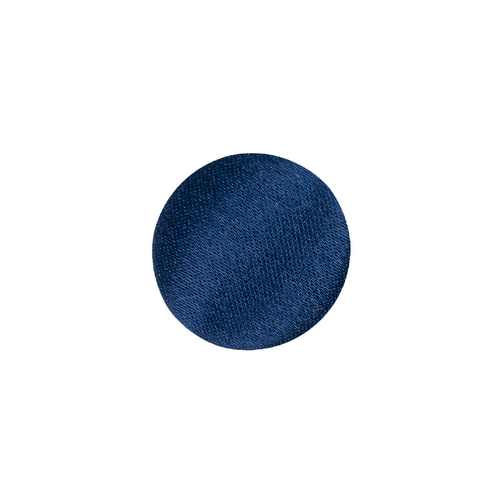 Mood Exclusive Estate Blue Silk Covered Button - 24L/15mm Mood Exclusive Estate Blue Silk Covered Button - 24L/15mm