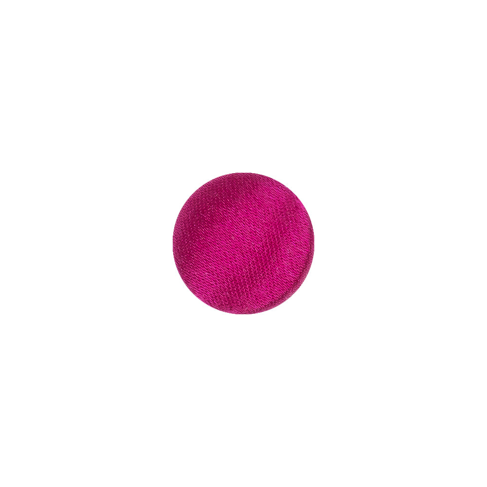 Mood Exclusive Magenta Haze Silk Covered Button - 18L/11.5mm Mood Exclusive Magenta Haze Silk Covered Button - 18L/11.5mm