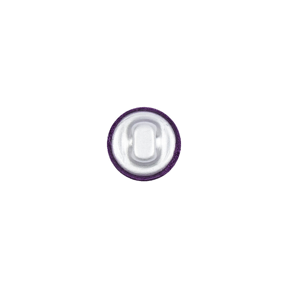 Mood Exclusive Majesty Purple Silk Covered Button - 16L/10mm Detail Mood Exclusive Majesty Purple Silk Covered Button - 16L/10mm Detail