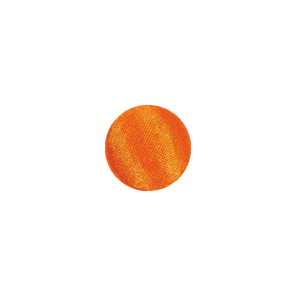 Mood Exclusive Burnt Orange Silk Covered Button - 18L/11.5mm Mood Exclusive Burnt Orange Silk Covered Button - 18L/11.5mm