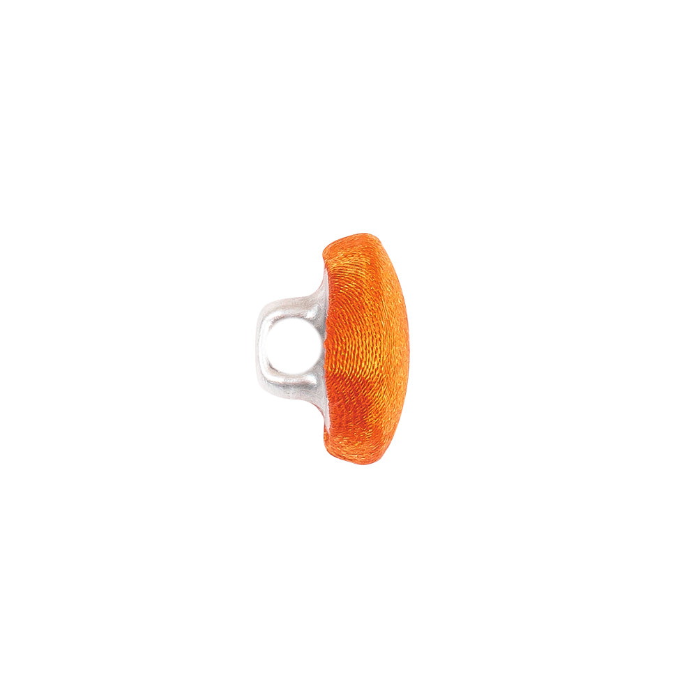 Mood Exclusive Burnt Orange Silk Covered Button - 20L/12.5mm Mood Exclusive Burnt Orange Silk Covered Button - 20L/12.5mm