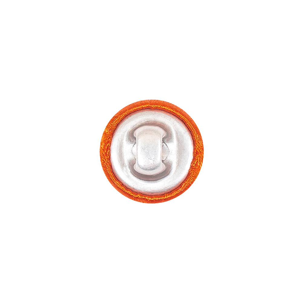 Mood Exclusive Burnt Orange Silk Covered Button - 20L/12.5mm Mood Exclusive Burnt Orange Silk Covered Button - 20L/12.5mm