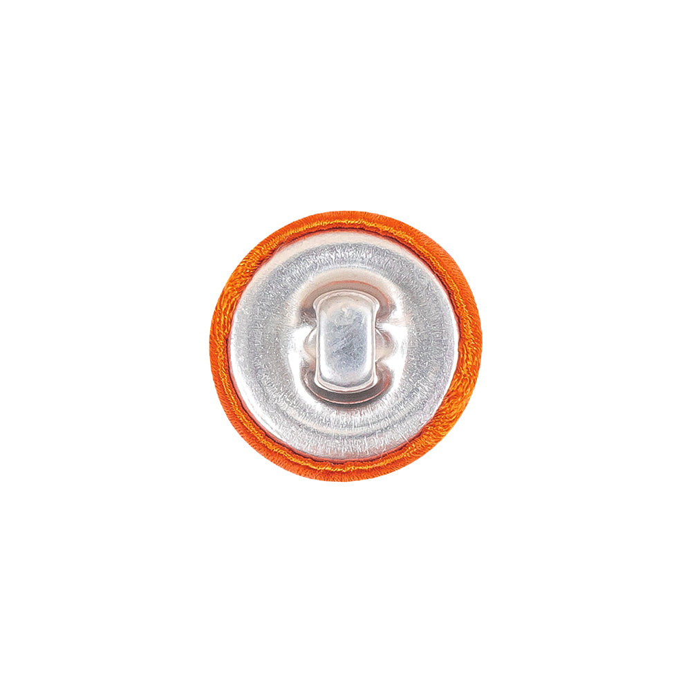 Mood Exclusive Burnt Orange Silk Covered Button - 24L/15mm Mood Exclusive Burnt Orange Silk Covered Button - 24L/15mm