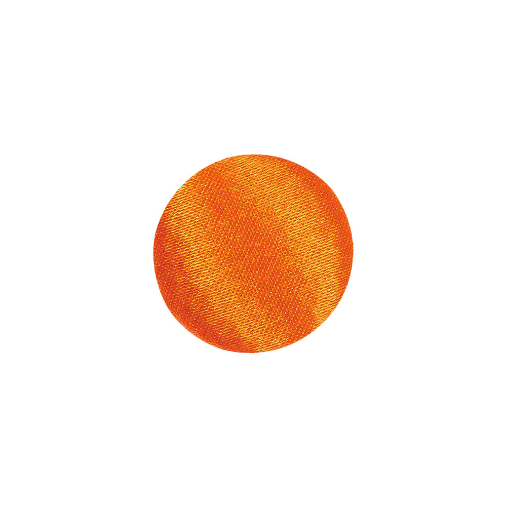 Mood Exclusive Burnt Orange Silk Covered Button - 24L/15mm Mood Exclusive Burnt Orange Silk Covered Button - 24L/15mm