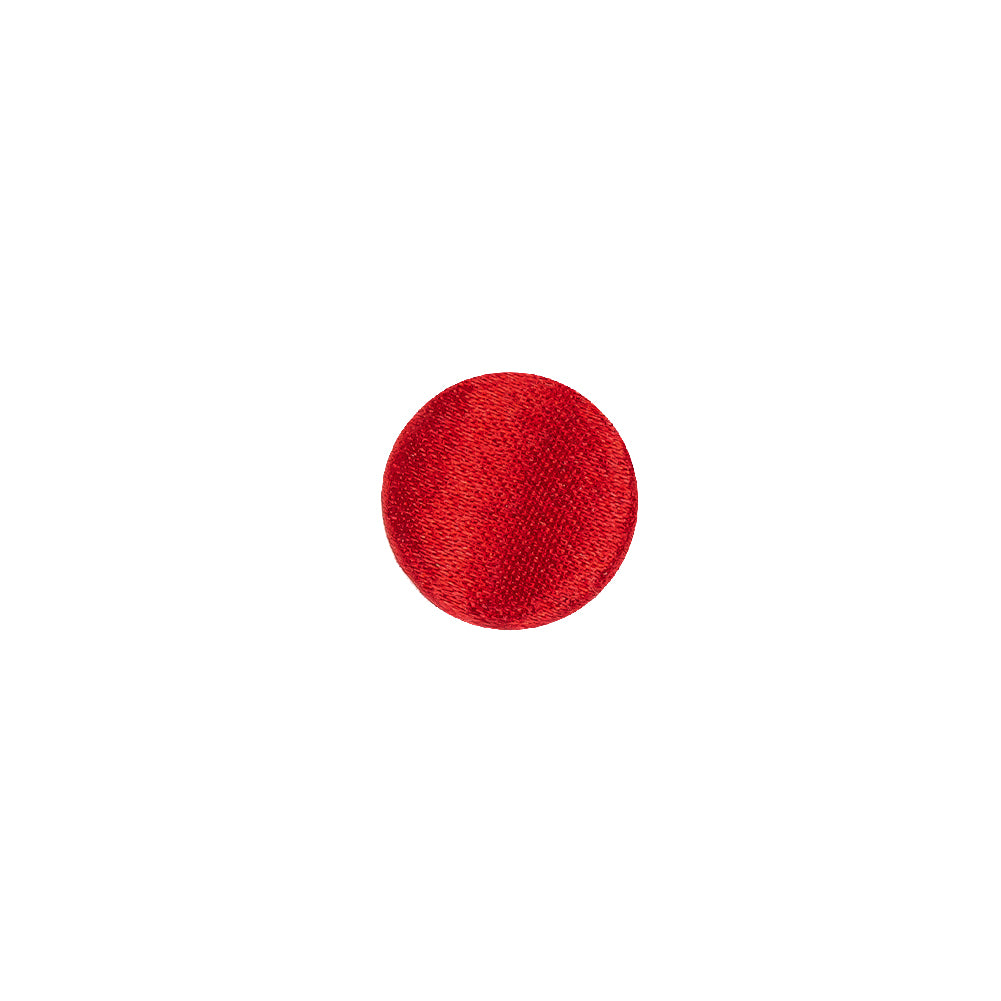 Mood Exclusive Red Silk Covered Button - 16L/10mm Mood Exclusive Red Silk Covered Button - 16L/10mm