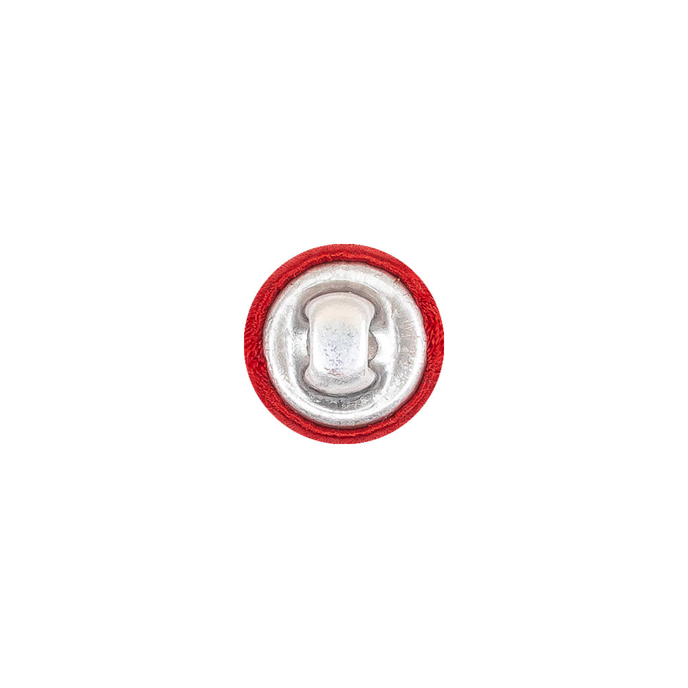 Mood Exclusive Red Silk Covered Button - 18L/11.5mm Mood Exclusive Red Silk Covered Button - 18L/11.5mm