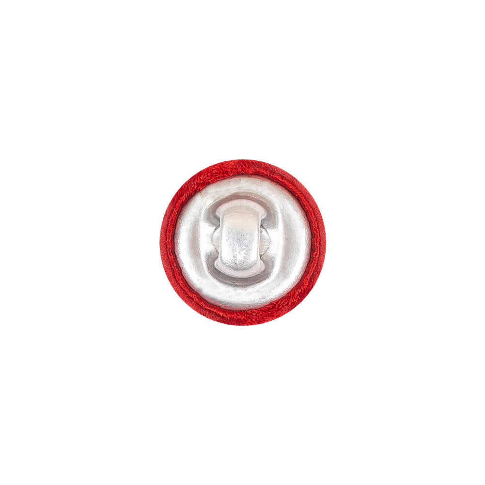 Mood Exclusive Red Silk Covered Button - 20L/12.5mm Mood Exclusive Red Silk Covered Button - 20L/12.5mm