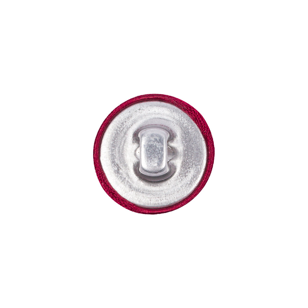Mood Exclusive Chili Pepper Silk Covered Button - 24L/15mm Detail Mood Exclusive Chili Pepper Silk Covered Button - 24L/15mm Detail
