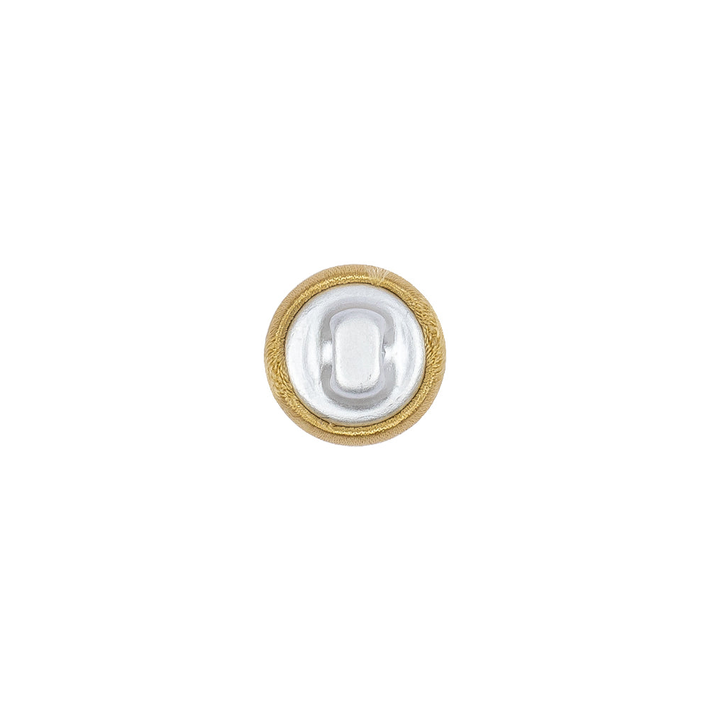 Mood Exclusive Gold Silk Covered Button - 16L/10mm Mood Exclusive Gold Silk Covered Button - 16L/10mm