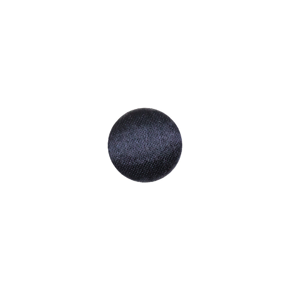 Mood Exclusive Navy Silk Covered Button - 16L/10mm Mood Exclusive Navy Silk Covered Button - 16L/10mm
