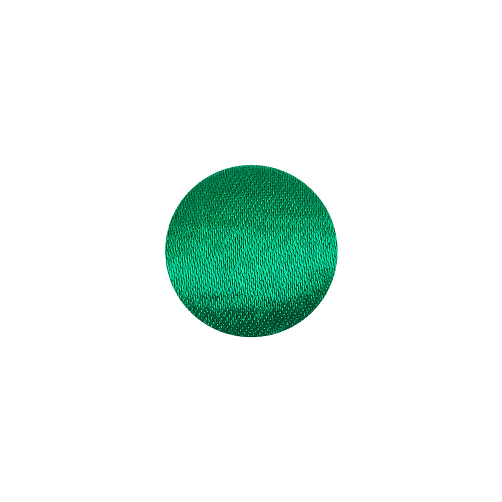 Mood Exclusive Kelly Green Silk Covered Button - 20L/12.5mm Mood Exclusive Kelly Green Silk Covered Button - 20L/12.5mm