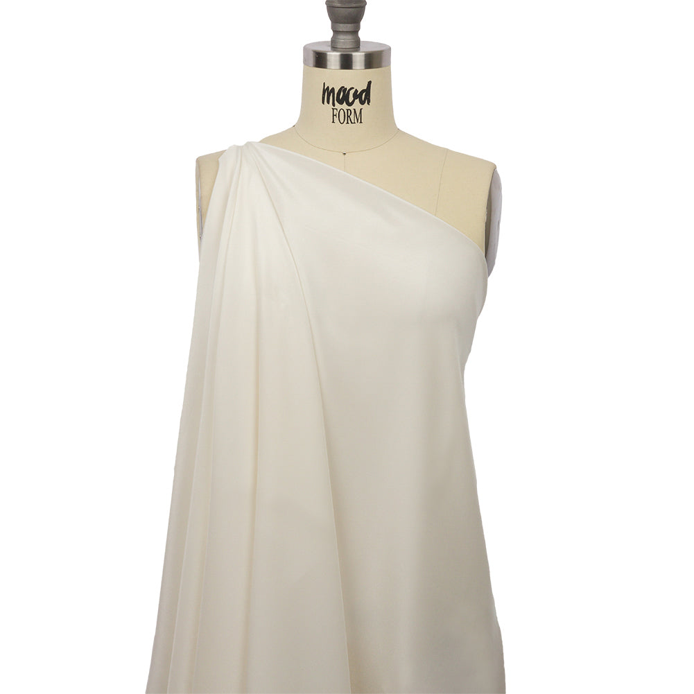 Crepé de China de seda - Blanco antiguo - Colección Premium Crepé de China de seda - Blanco antiguo - Colección Premium