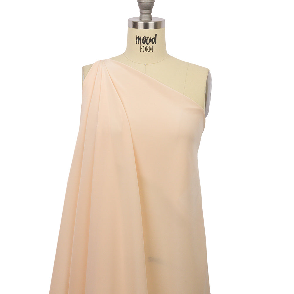 Silk Crepe de Chine - Cream Pink - Premium Collection Silk Crepe de Chine - Cream Pink - Premium Collection