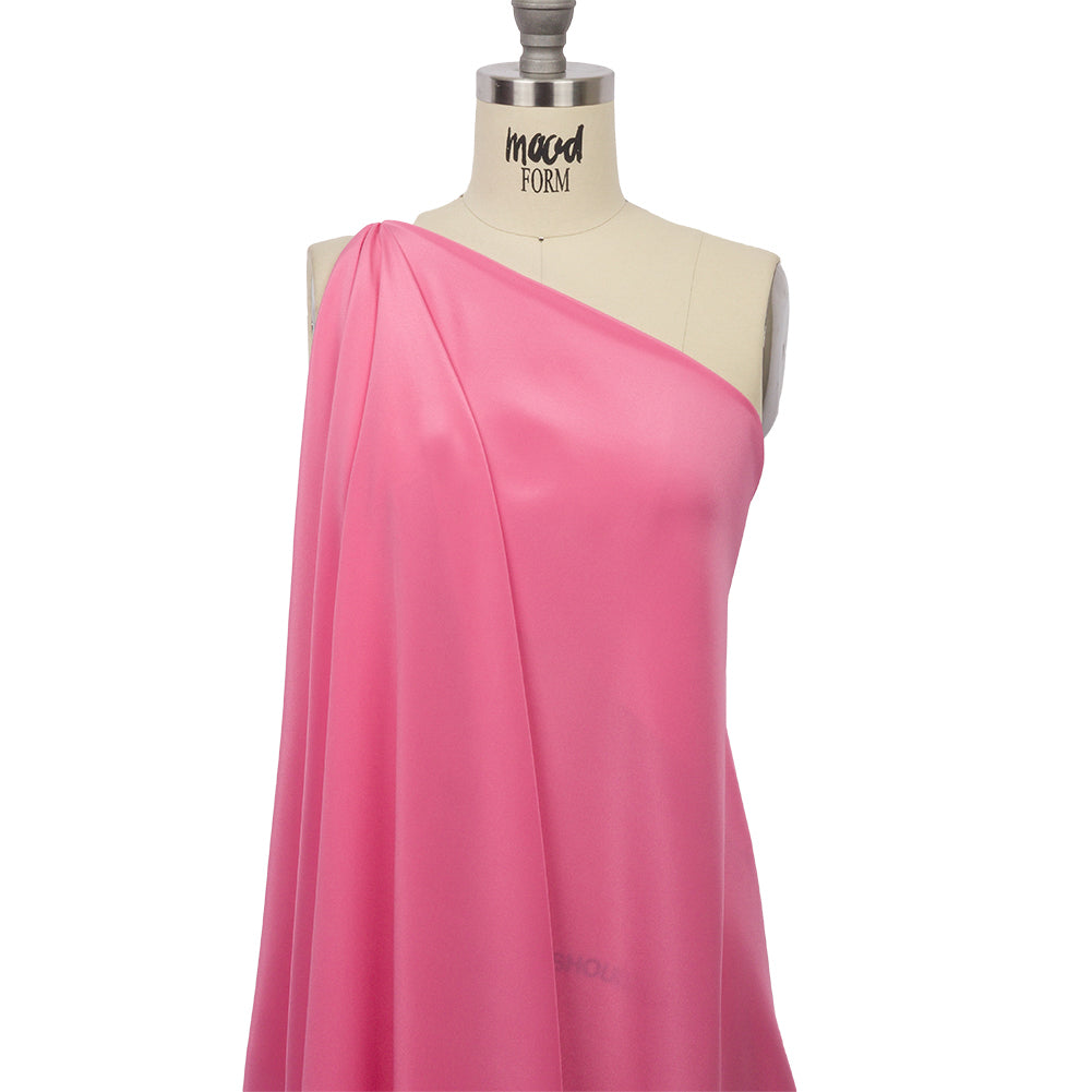 Silk Crepe de Chine - Carmine Rose - Premium Collection Silk Crepe de Chine - Carmine Rose - Premium Collection