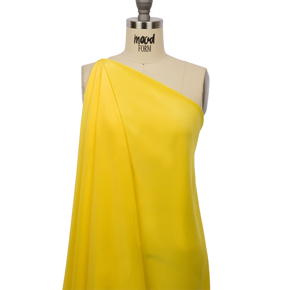 Crepé de China de seda - Amarillo mantequilla - Colección Premium Crepé de China de seda - Amarillo mantequilla - Colección Premium