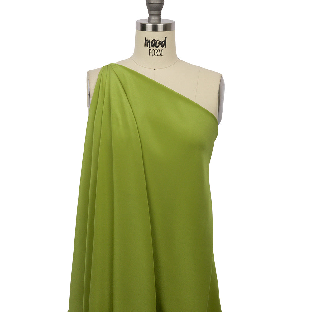Silk Crepe de Chine - Peridot Green - Premium Collection Silk Crepe de Chine - Peridot Green - Premium Collection