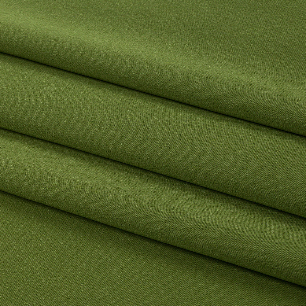 Silk Crepe de Chine - Pesto Green - Premium Collection
