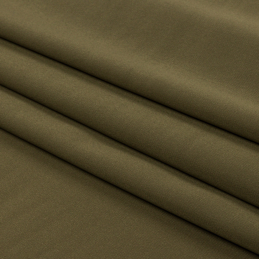 Silk Crepe de Chine - Olive Green - Premium Collection Silk Crepe de Chine - Olive Green - Premium Collection