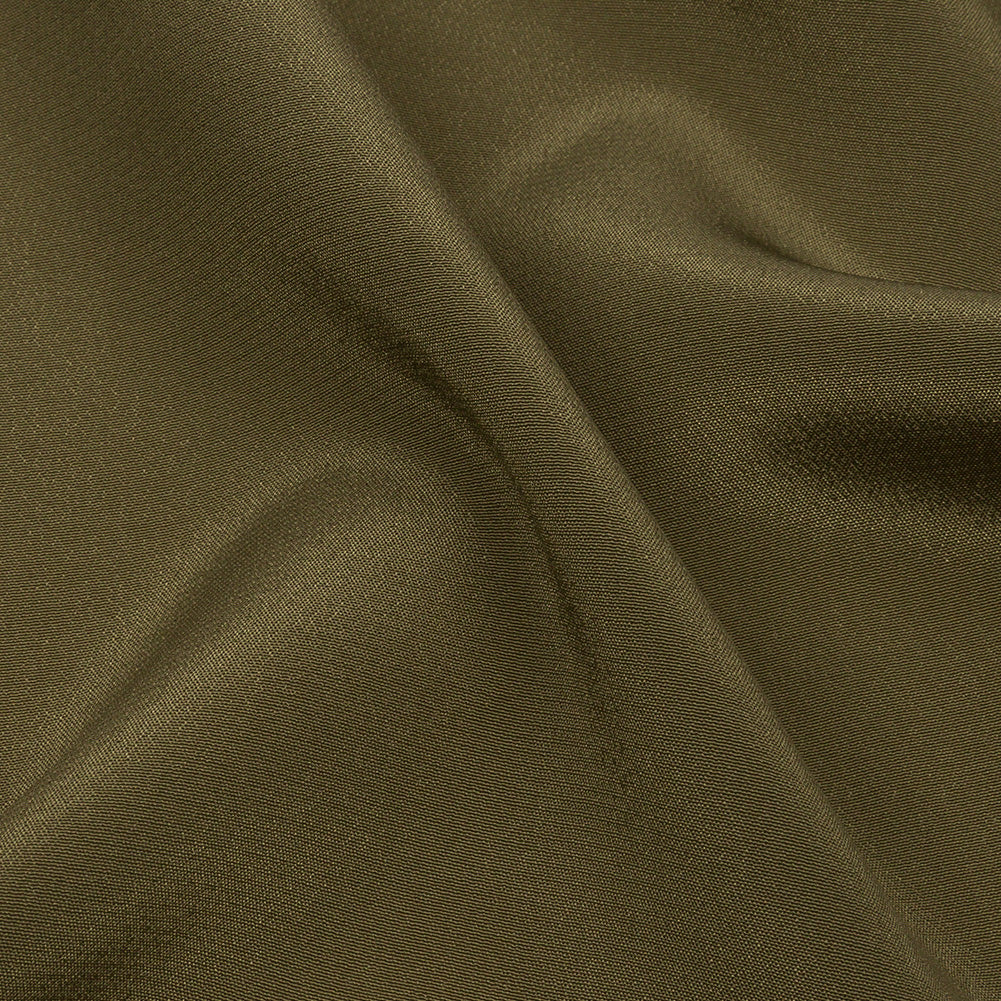 Silk Crepe de Chine - Olive Green - Premium Collection Silk Crepe de Chine - Olive Green - Premium Collection
