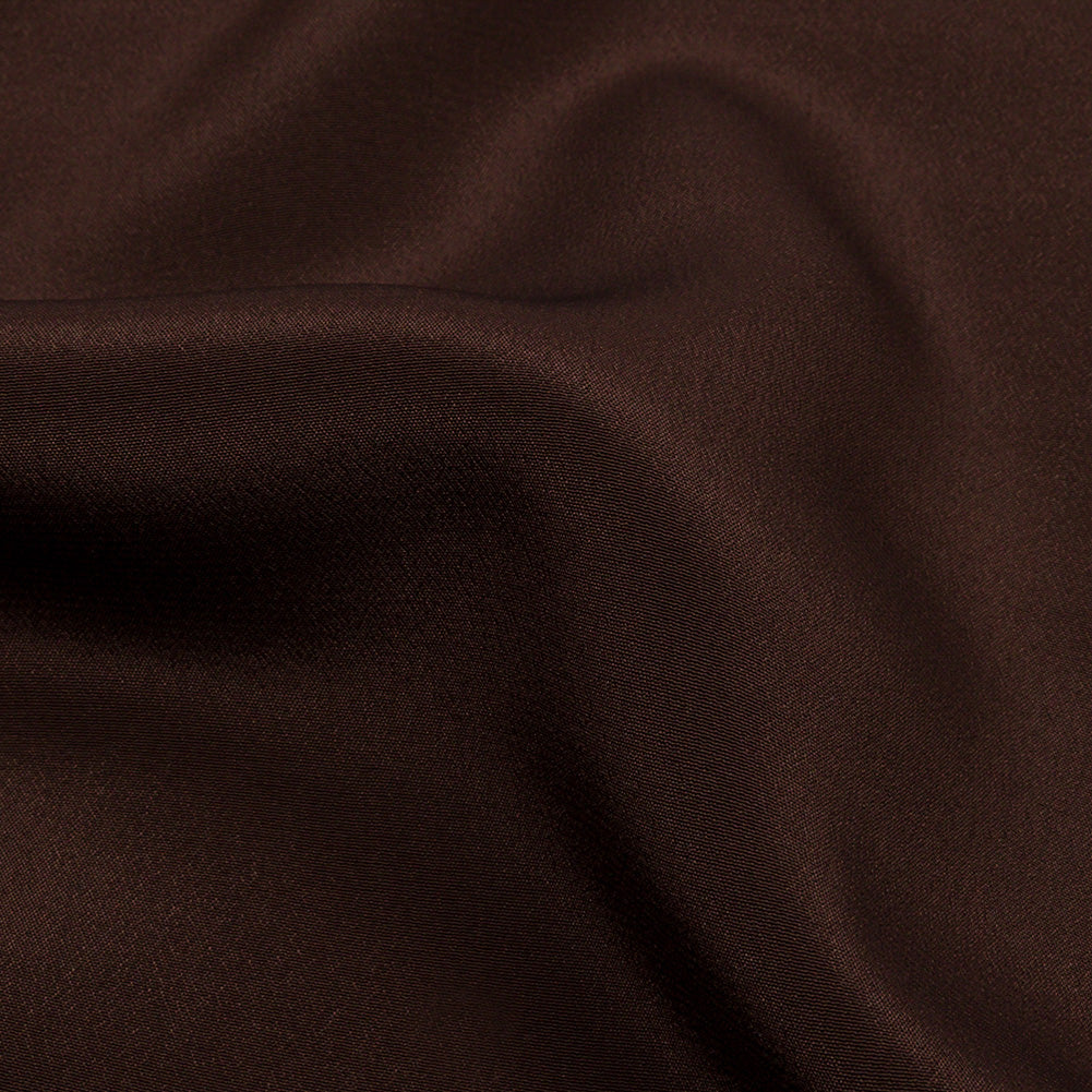 Silk Crepe de Chine - Dark Brown - Premium Collection Silk Crepe de Chine - Dark Brown - Premium Collection