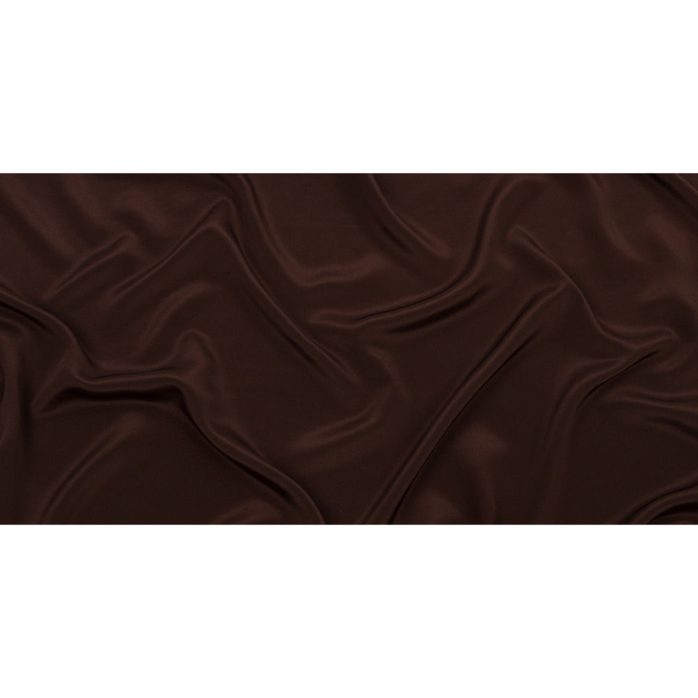 Silk Crepe de Chine - Dark Brown - Premium Collection Silk Crepe de Chine - Dark Brown - Premium Collection