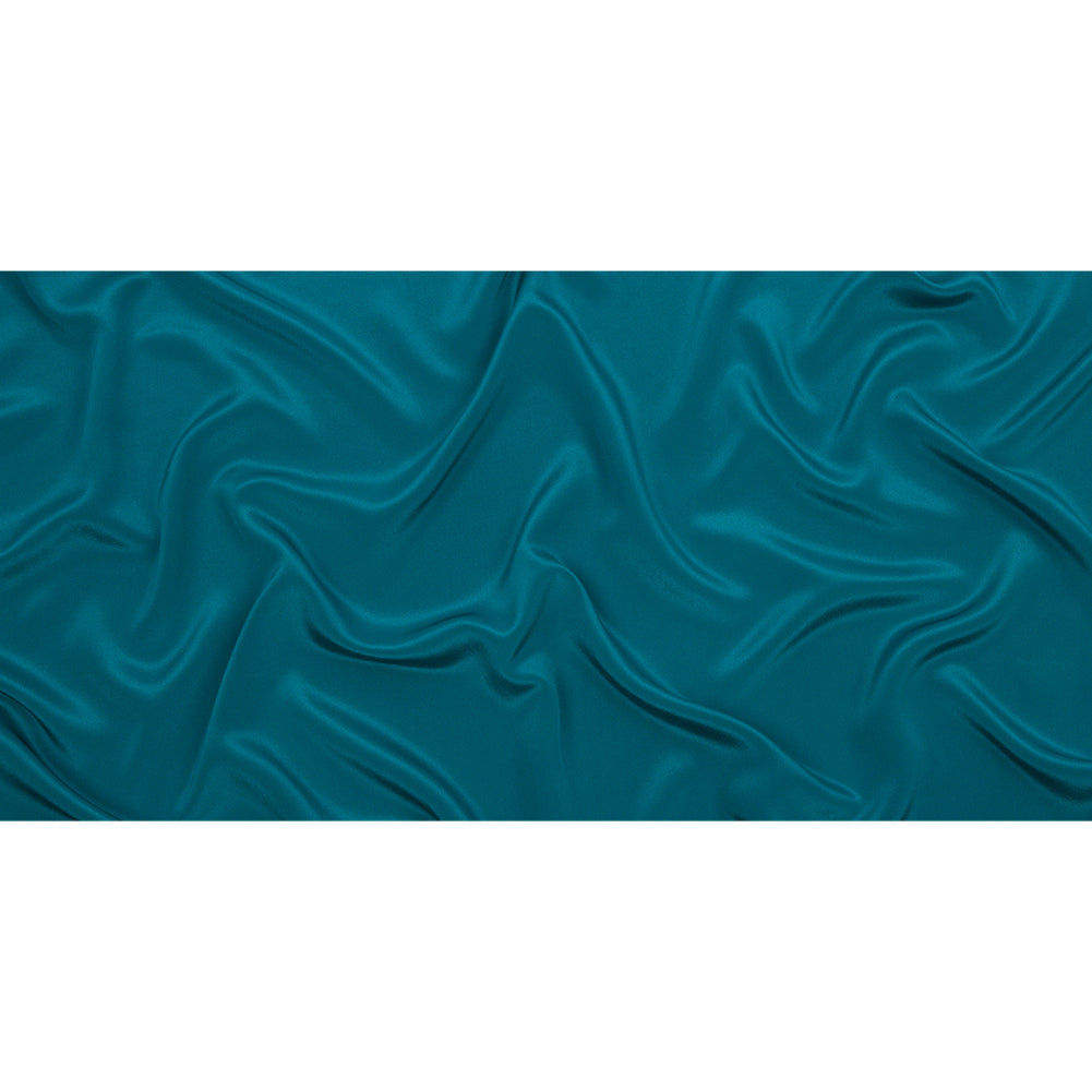 Crepé de China de seda - Azul turquesa intenso - Colección Premium Crepé de China de seda - Azul turquesa intenso - Colección Premium
