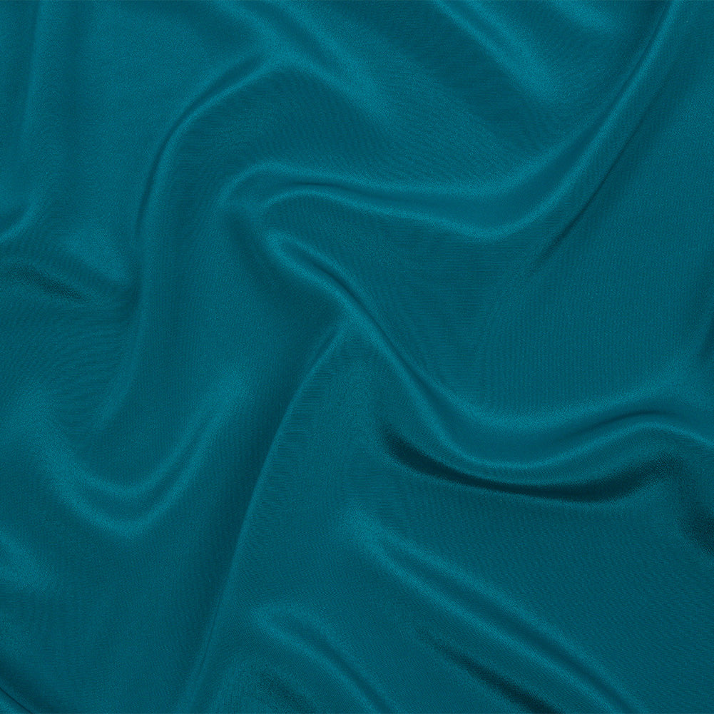 Silk Crepe de Chine - Deep Teal - Premium Collection Silk Crepe de Chine - Deep Teal - Premium Collection