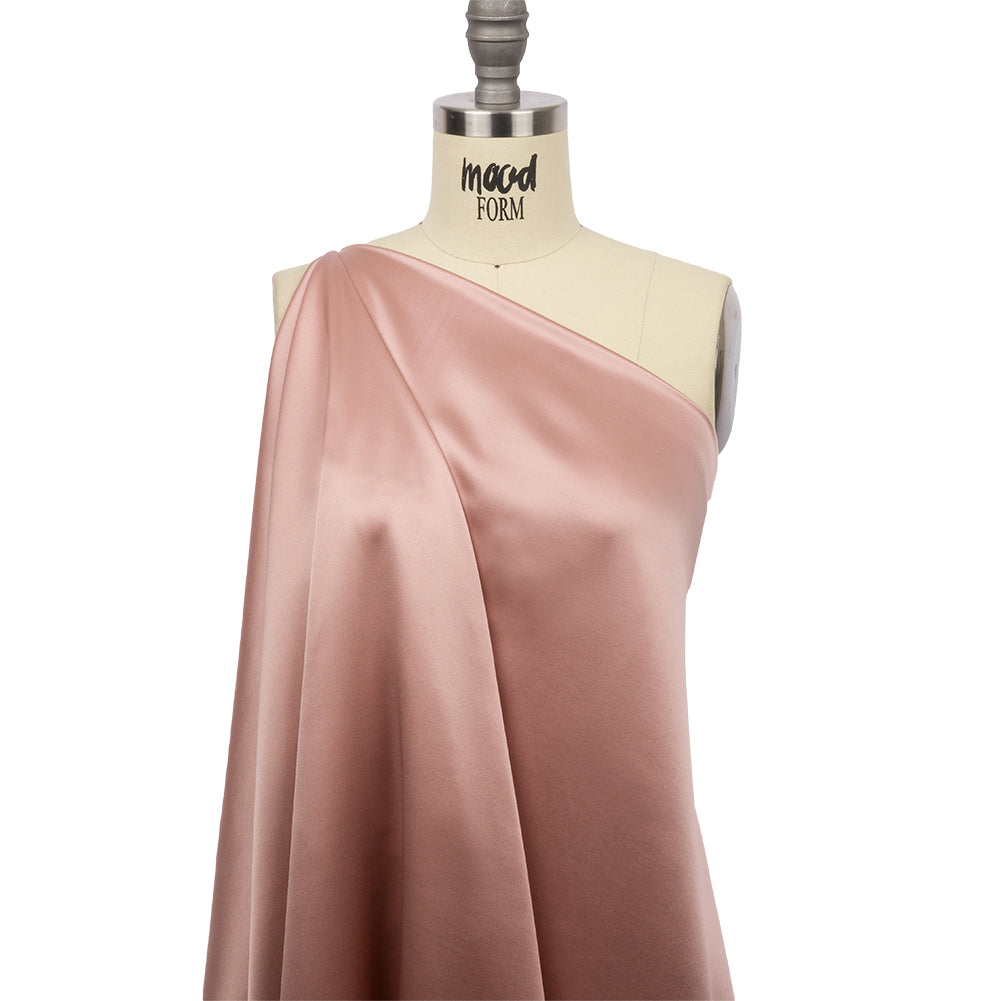 Charmeuse de seda elástica - Rubor - Colección Premium