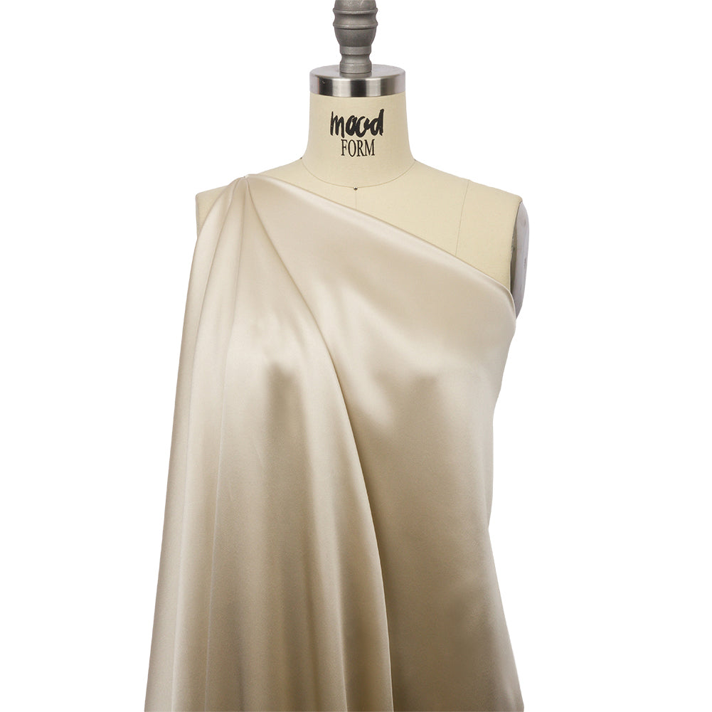 Stretch Silk Charmeuse - Ivory - Premium Collection Drape Stretch Silk Charmeuse - Ivory - Premium Collection Drape