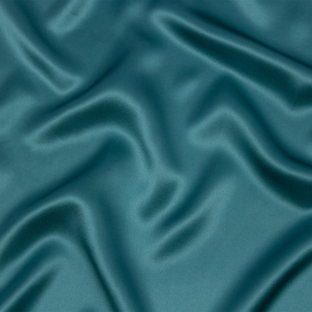 Stretch Silk Charmeuse - Colonial Blue - Premium Collection Stretch Silk Charmeuse - Colonial Blue - Premium Collection