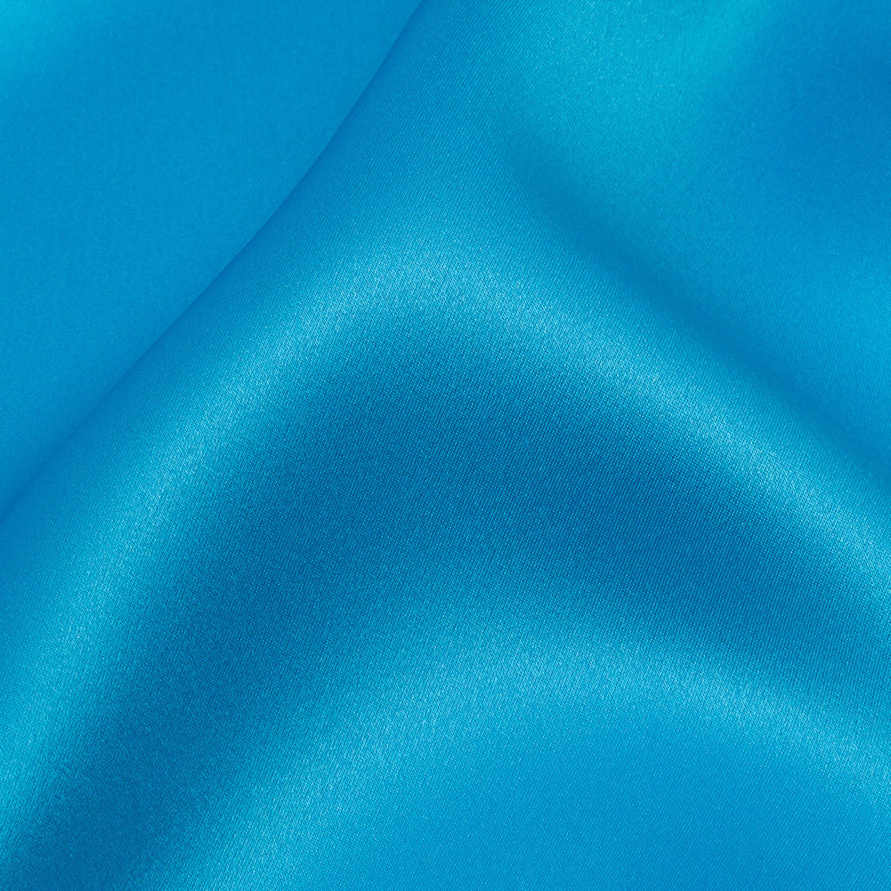 Stretch Silk Charmeuse - Horizon Blue - Premium Collection