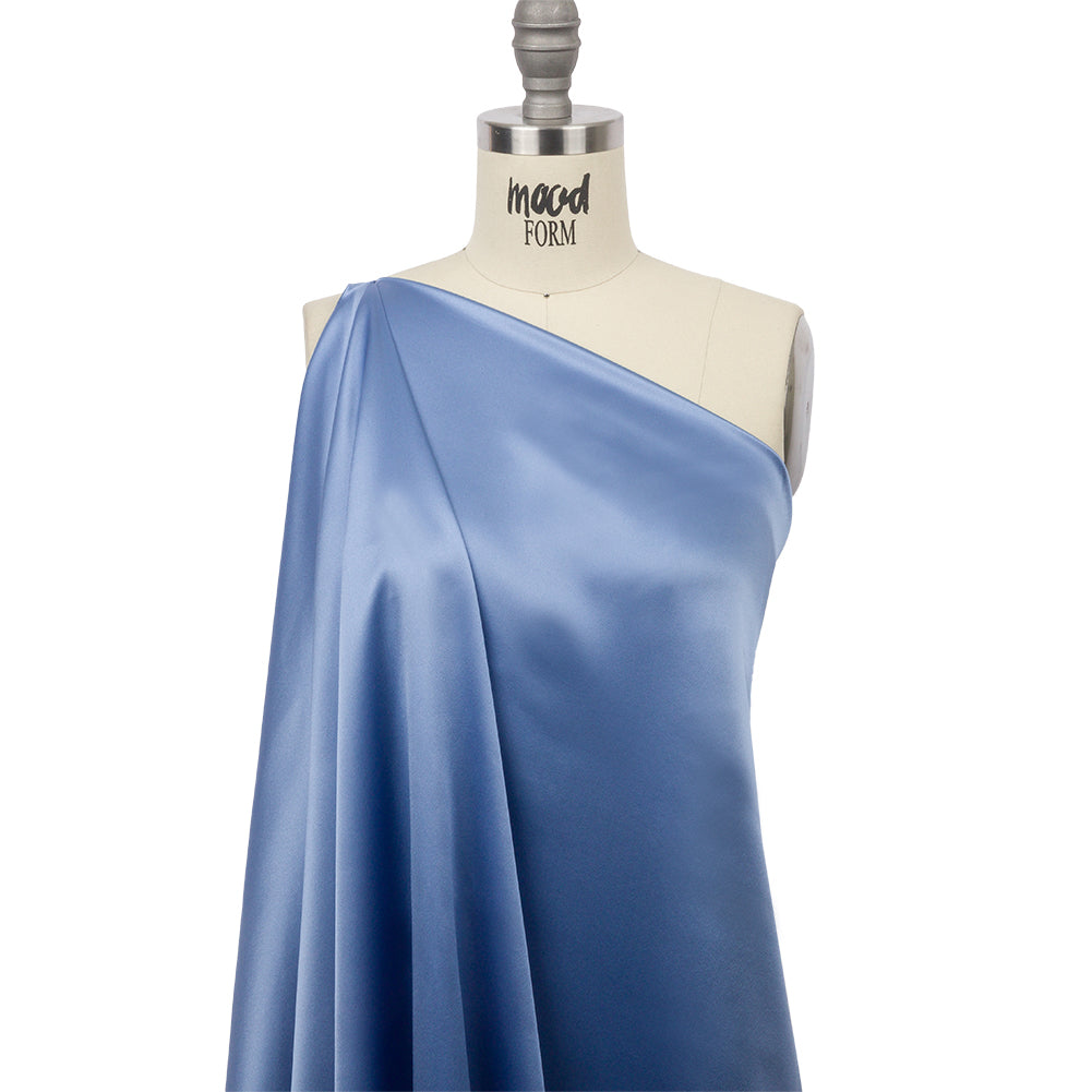 Stretch Silk Charmeuse - Regatta Blue - Premium Collection Stretch Silk Charmeuse - Regatta Blue - Premium Collection