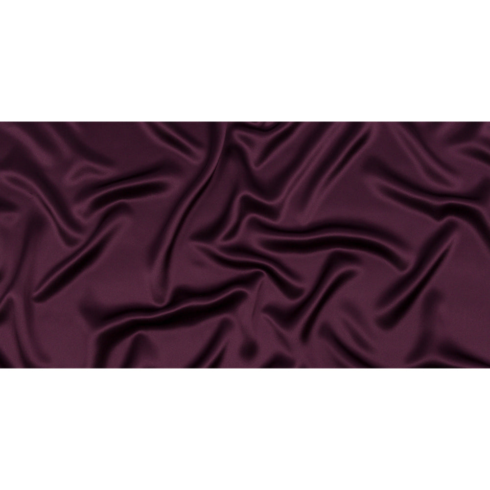 Stretch Silk Charmeuse - Eggplant - Premium Collection Stretch Silk Charmeuse - Eggplant - Premium Collection