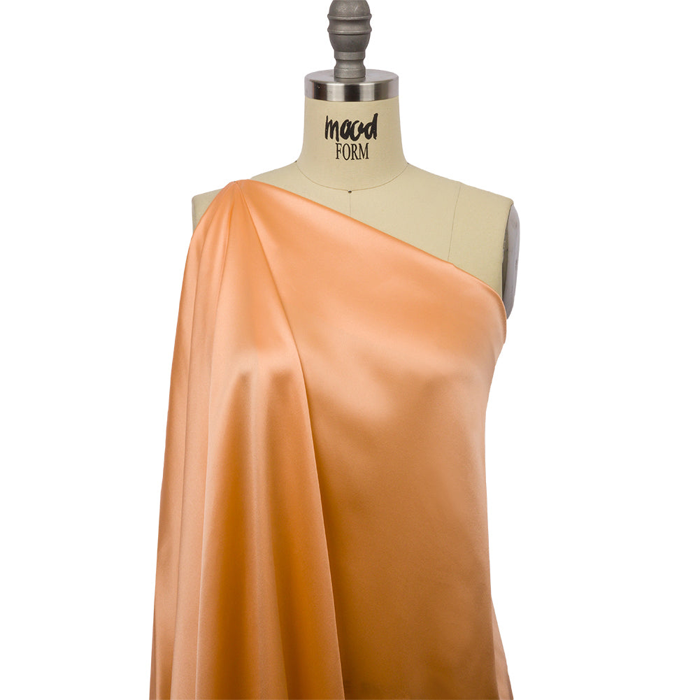 Stretch Silk Charmeuse - Peach - Premium Collection Stretch Silk Charmeuse - Peach - Premium Collection