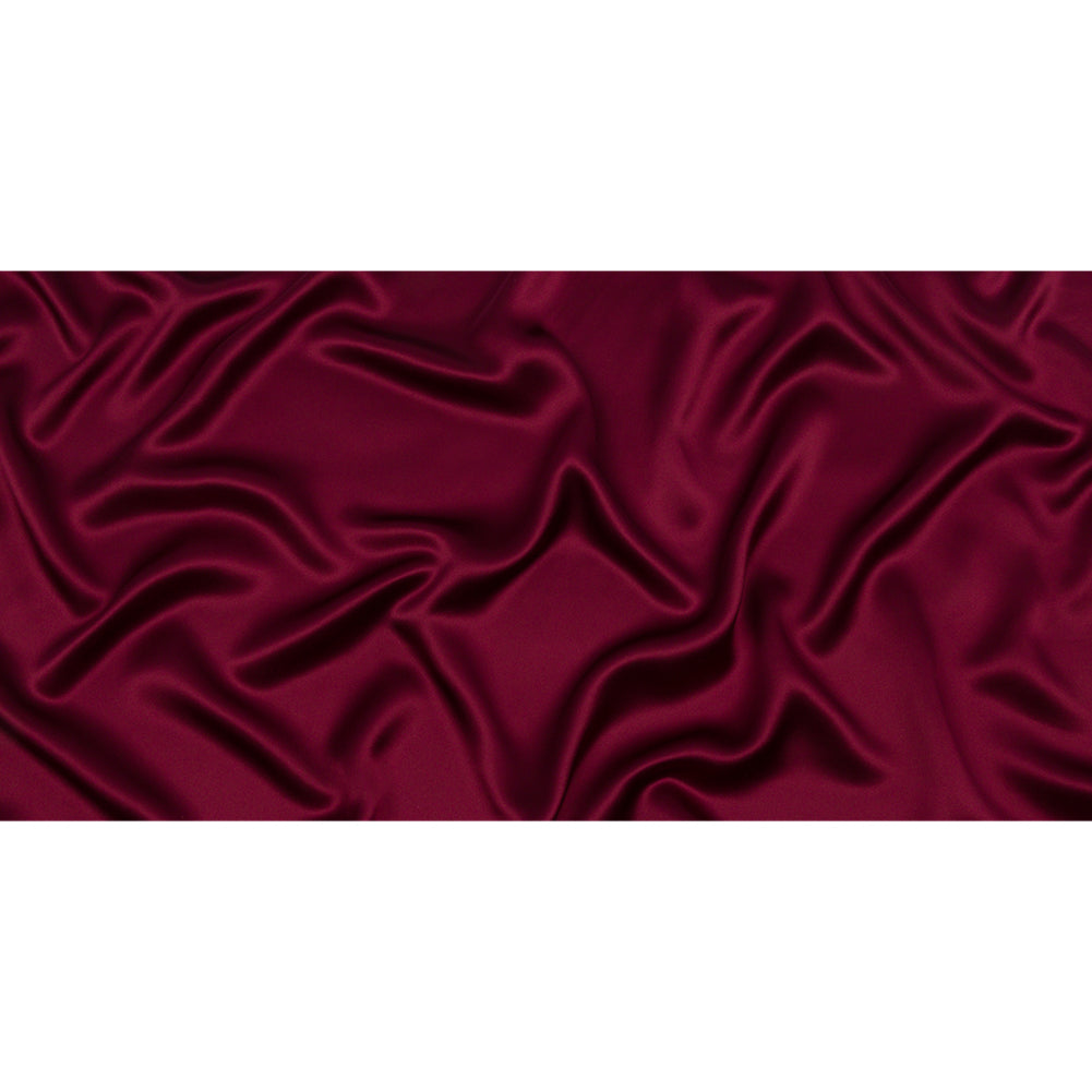 Stretch Silk Charmeuse - Maroon - Premium Collection Stretch Silk Charmeuse - Maroon - Premium Collection