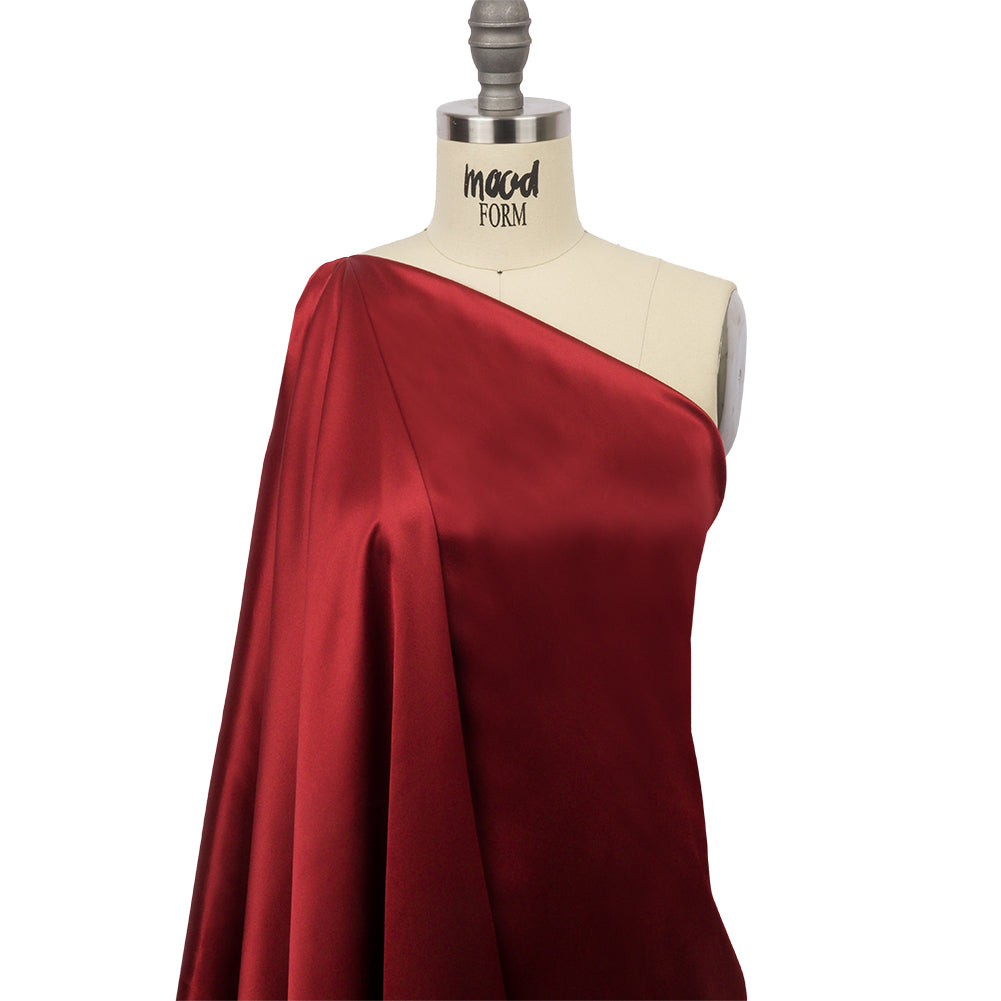 Stretch Silk Charmeuse - Rust - Premium Collection Stretch Silk Charmeuse - Rust - Premium Collection