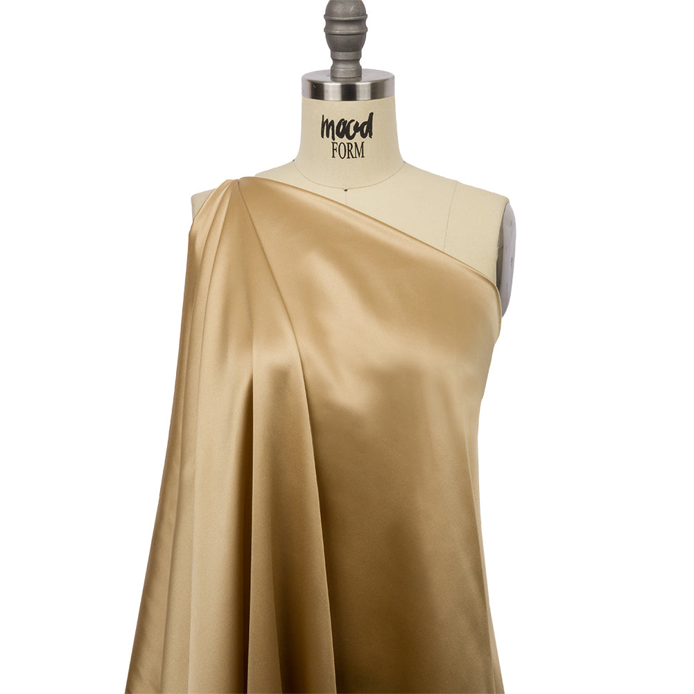Stretch Silk Charmeuse - Latte - Premium Collection Stretch Silk Charmeuse - Latte - Premium Collection