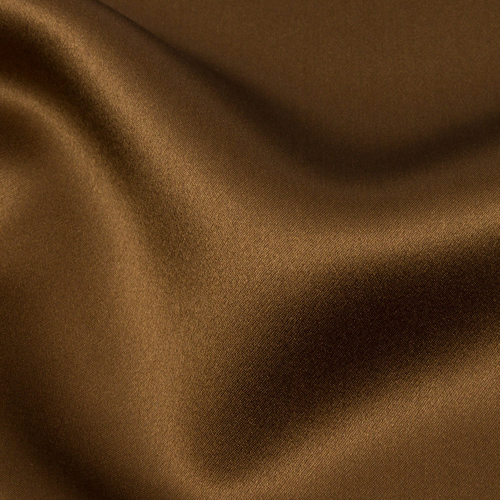 Stretch Silk Charmeuse - Dark Olive - Premium Collection Stretch Silk Charmeuse - Dark Olive - Premium Collection