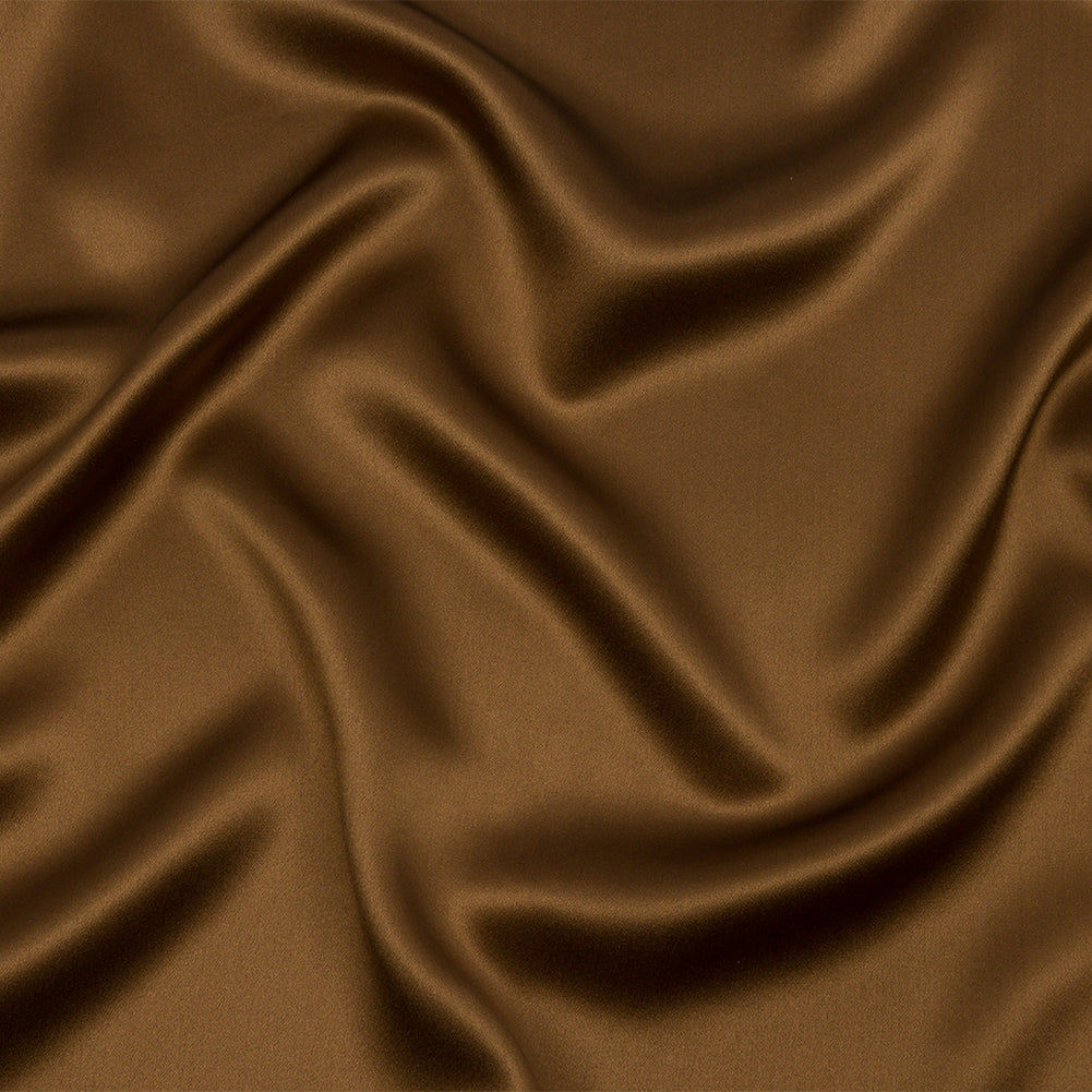 Stretch Silk Charmeuse - Dark Olive - Premium Collection Stretch Silk Charmeuse - Dark Olive - Premium Collection