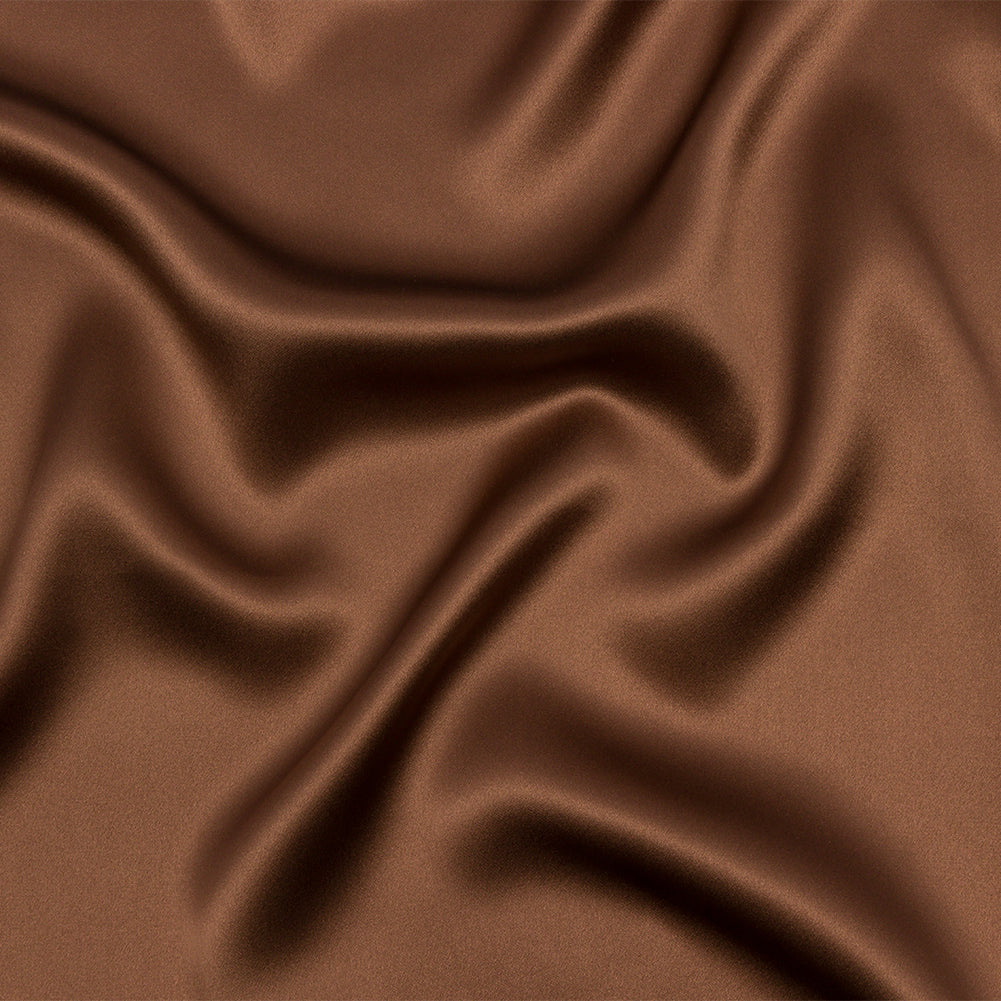 Stretch Silk Charmeuse - Light Brown - Premium Collection Stretch Silk Charmeuse - Light Brown - Premium Collection