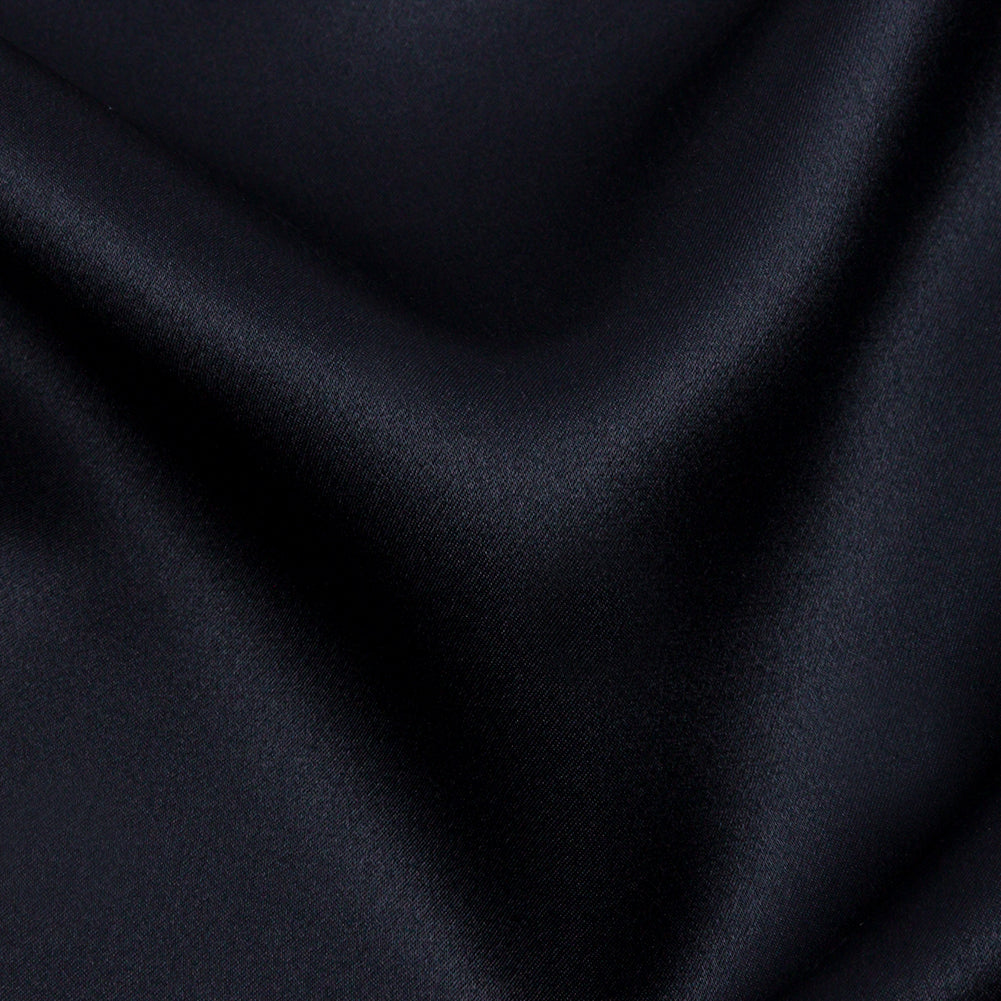 Stretch Silk Charmeuse - Midnight - Premium Collection