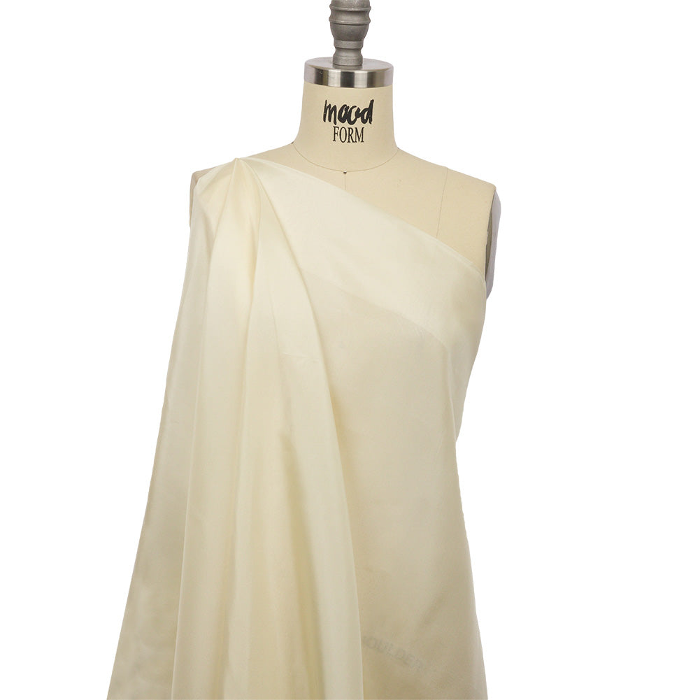 China Silk/Silk Habotai - Pale Yellow - Premium Collection