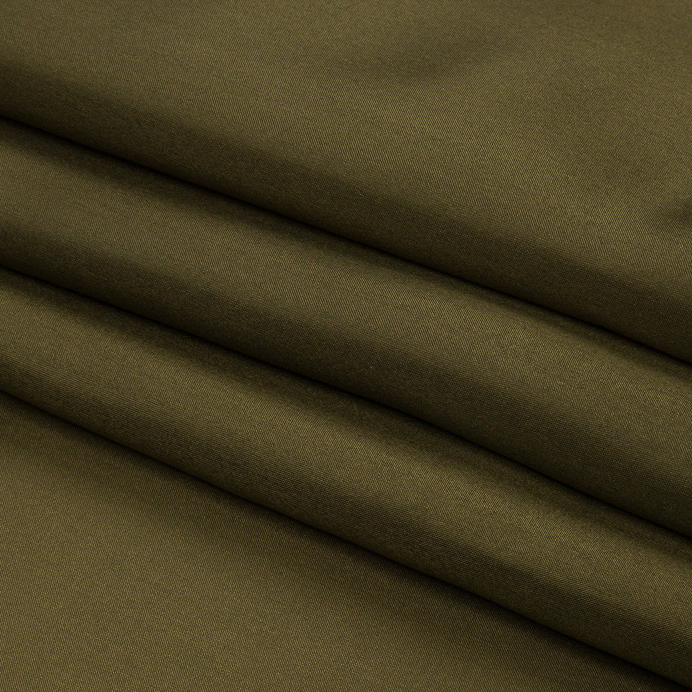 China Silk/Silk Habotai - Olive Green - Premium Collection China Silk/Silk Habotai - Olive Green - Premium Collection