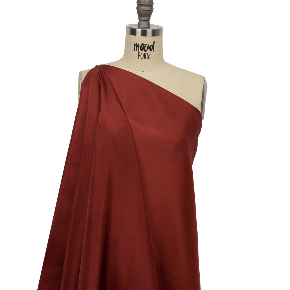 China Silk/Silk Habotai - Mahogany - Premium Collection China Silk/Silk Habotai - Mahogany - Premium Collection