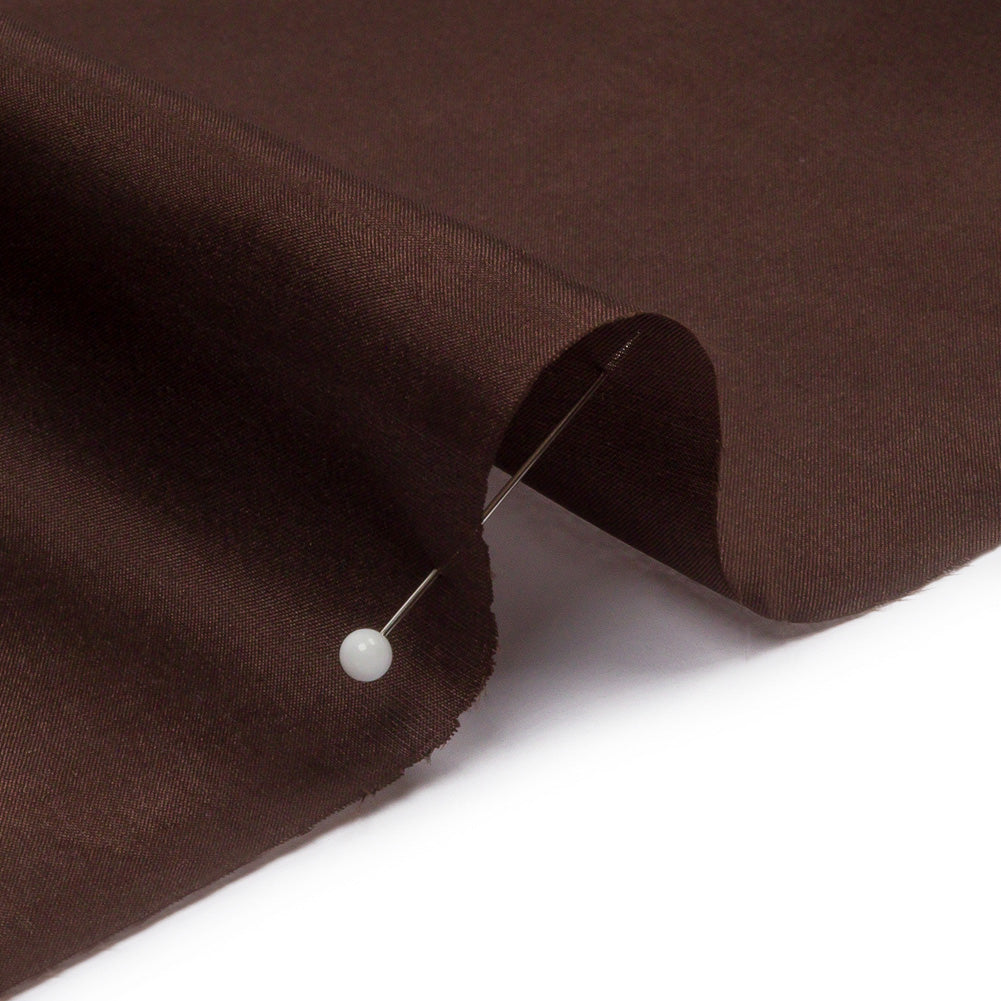 China Silk/Silk Habotai - Dark Brown - Premium Collection China Silk/Silk Habotai - Dark Brown - Premium Collection